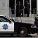 A San Francisco police car is parked in front of the city’s Hall of Justice in 2014.
Justin Sullivan/Getty Images